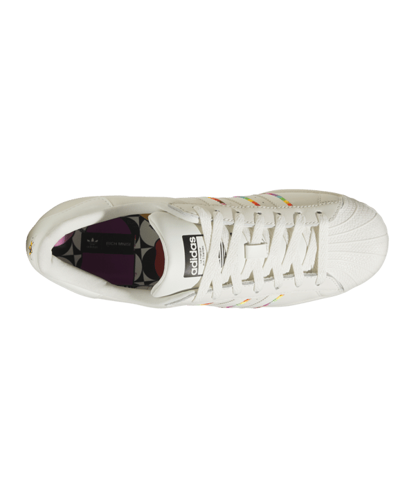 adidas Originals Superstar Pride Weiss Schwarz - weiss
