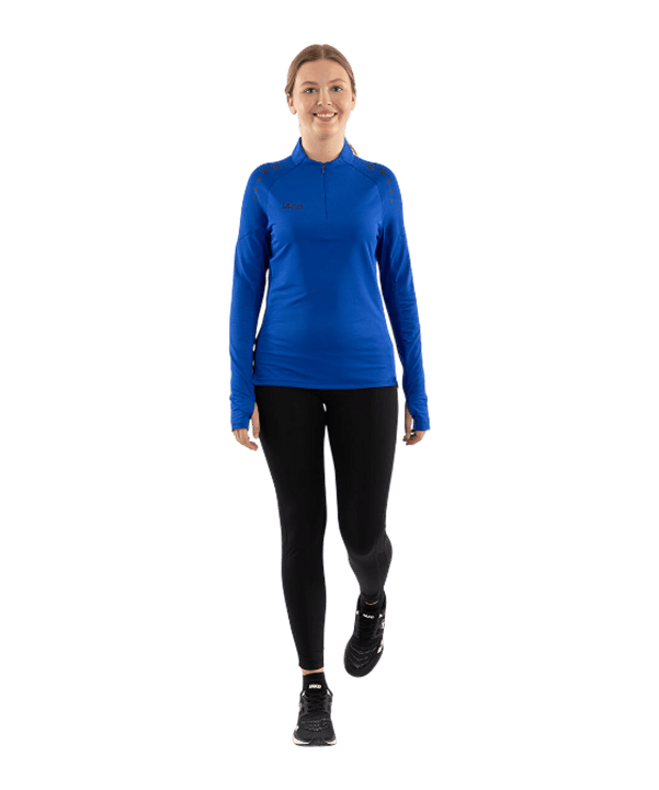 JAKO ZipTop Light Flow Sweatshirt Damen Blau F400 - blau