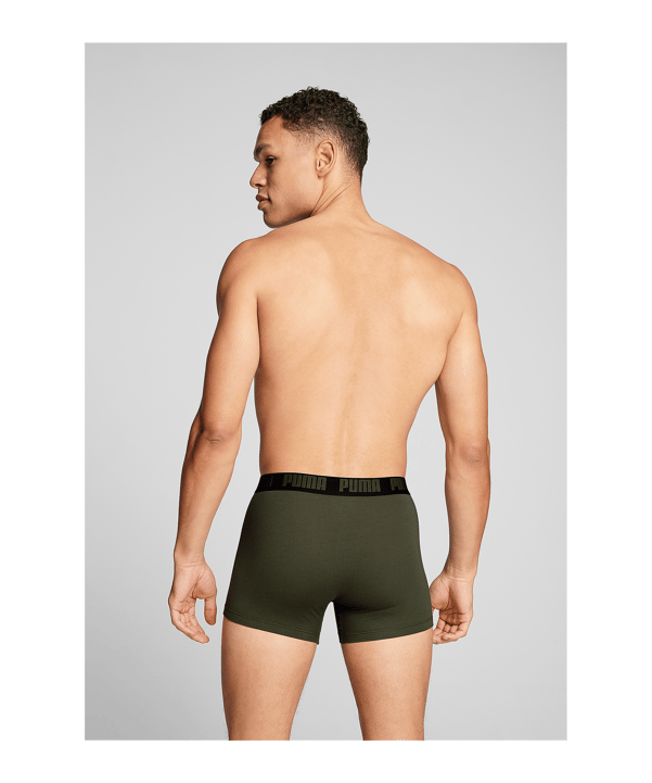 PUMA Everyday Basic 2P Boxershort Grün F014 - gruen