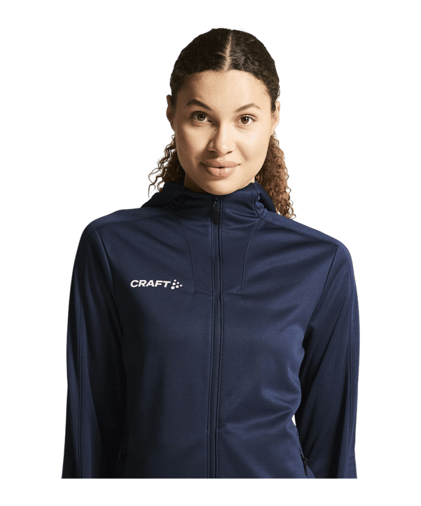 Craft Evolve 2.0 Brushed Jas met capuchon Dames Blauw - blauw