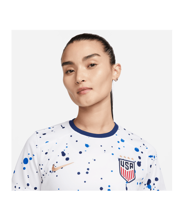 Nike USA Trikot Home Frauen WM 2023 Damen Weiss Blau F101 - weiss