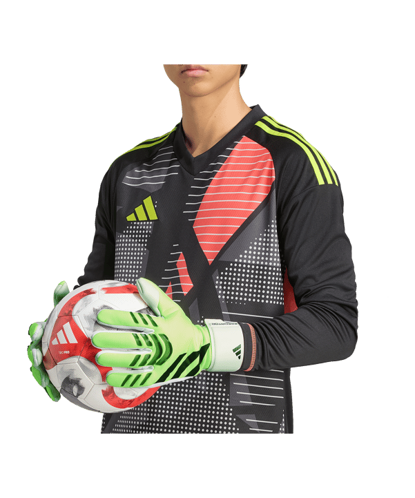 adidas Predator League Torwarthandschuhe Radiant Blaze Grün - gruen