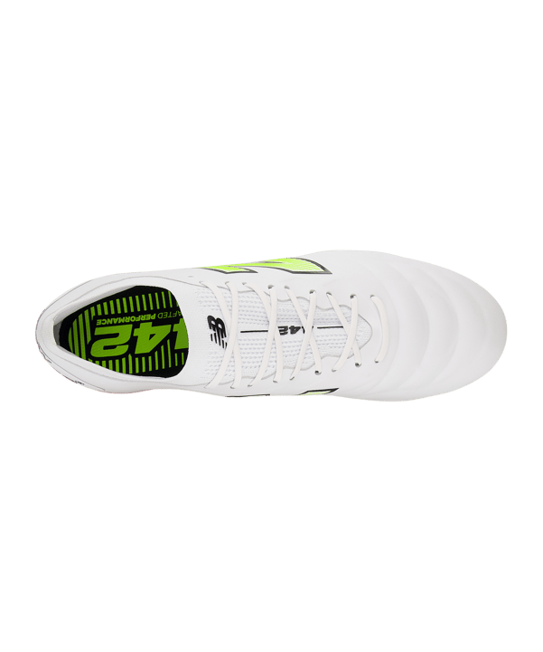 New Balance 442 Elite V2 FG Flash Point Weiss FEB2 - weiss