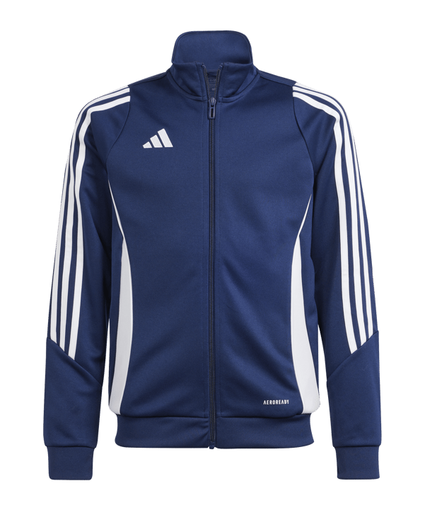 adidas Tiro 24 Trainingsjacke Kids Blau Weiss - blau