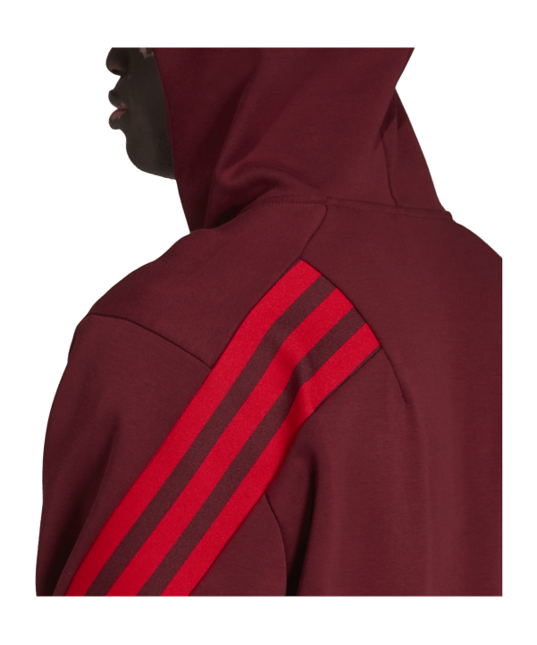 adidas Future Icons Relaxed Kapuzenjacke Rot - rot