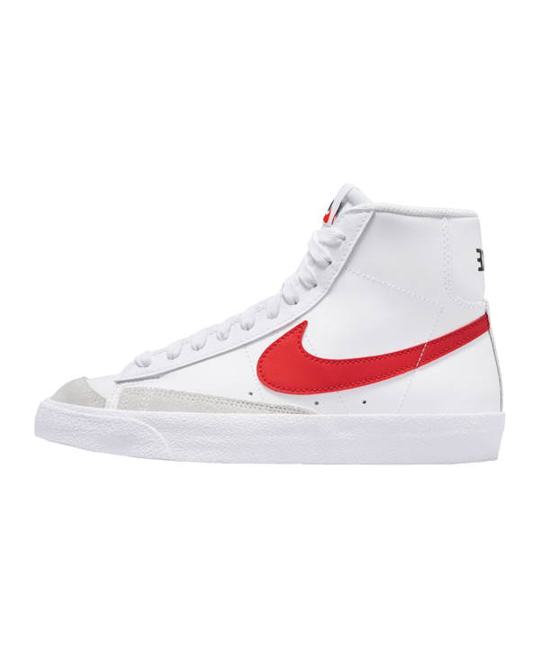 Nike Blazer Mid 77 Kids (GS) Weiss Rot F117 - weiss