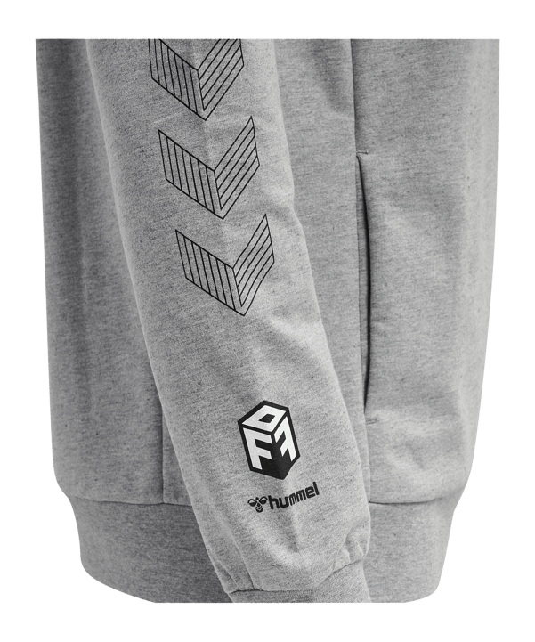 Hummel hmlMOVE Grid Cotton Sweatshirt Grau F2006 - grau
