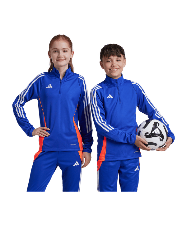adidas Tiro 24 Trainingsjacke Kids Blau - blau