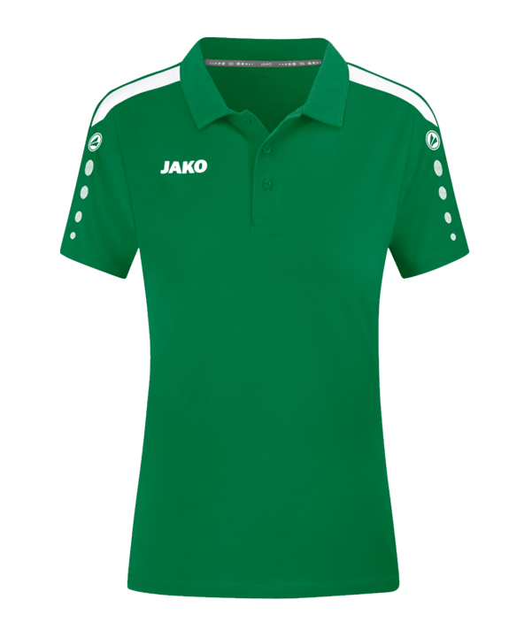 JAKO Power Poloshirt Damen Grün Weiss F200 - gruen