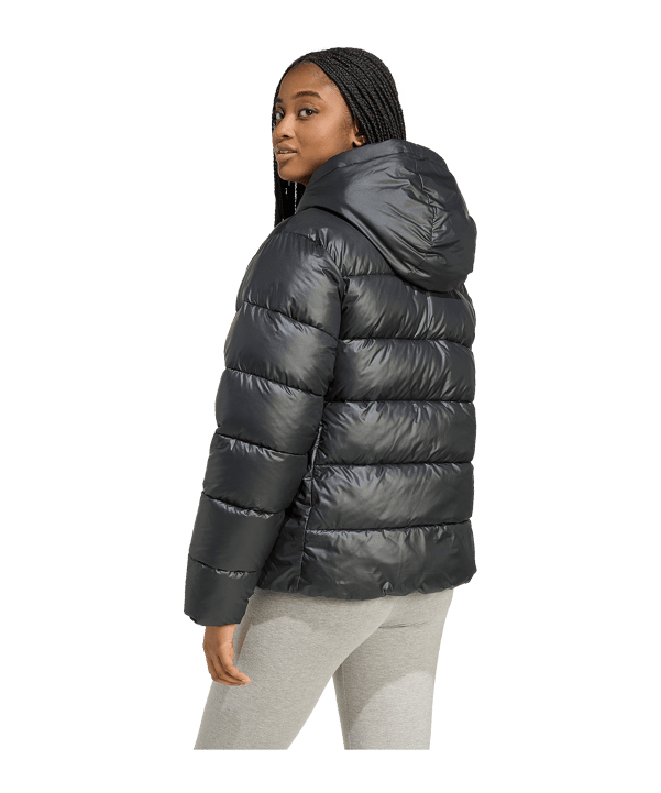 adidas Essentials Climawarm Synthetic Down Puffer Kapuzenjacke Damen Schwarz - schwarz