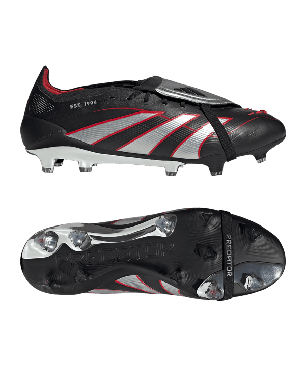 adidas Predator Elite FT Leather FG Obsidian Strike Schwarz - schwarz
