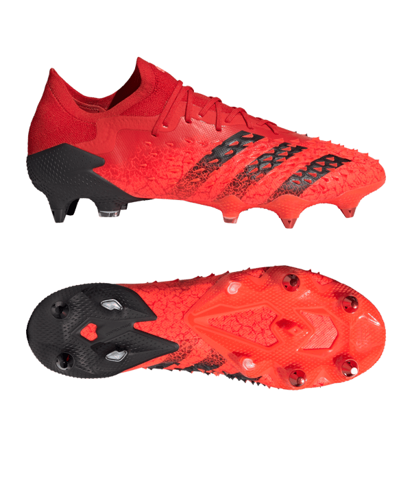 adidas Predator FREAK.1 L SG Meteorite Rot Schwarz - rot