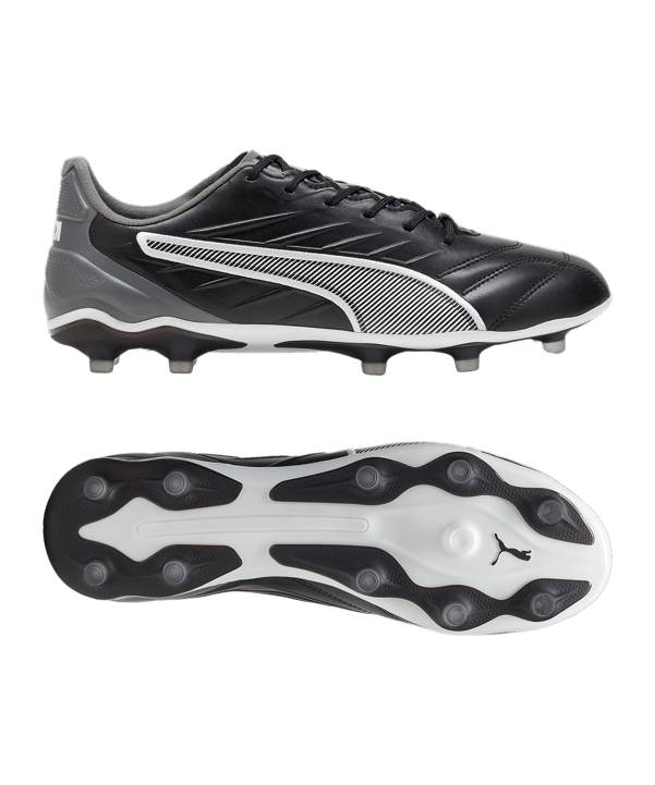 PUMA KING Pro FG/AG Eclipse Schwarz Weiss F01 - schwarz