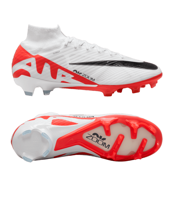 Nike Air Zoom Mercurial Superfly IX Elite FG Ready Rot Weiss Schwarz F600 - rot