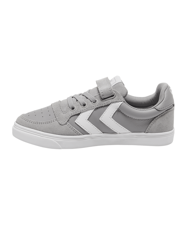 Hummel Slimmer Stadil Leather Low Kids Braun F1100 - braun
