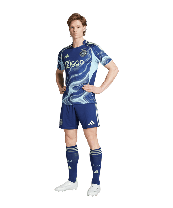 adidas Ajax Amsterdam Trikot Away 2025/2026 Blau - blau