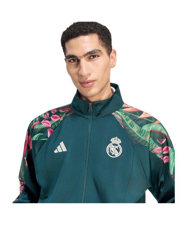 adidas Real Madrid Farm Giacca Verde - verde