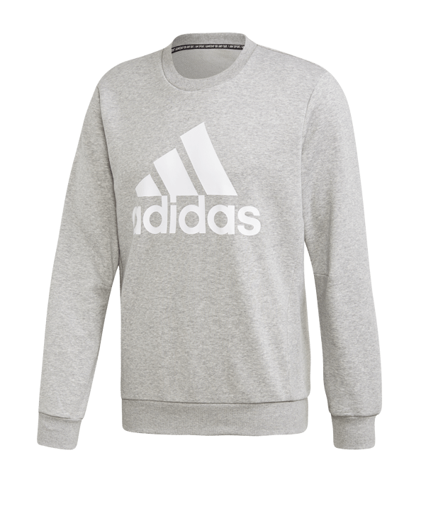 adidas MH Sport Badge Crew Sweatshirt Grau - grau