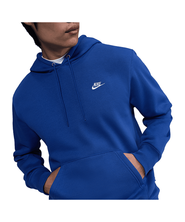 Nike Club Sweatshirt à capuche Bleu C480 - bleu