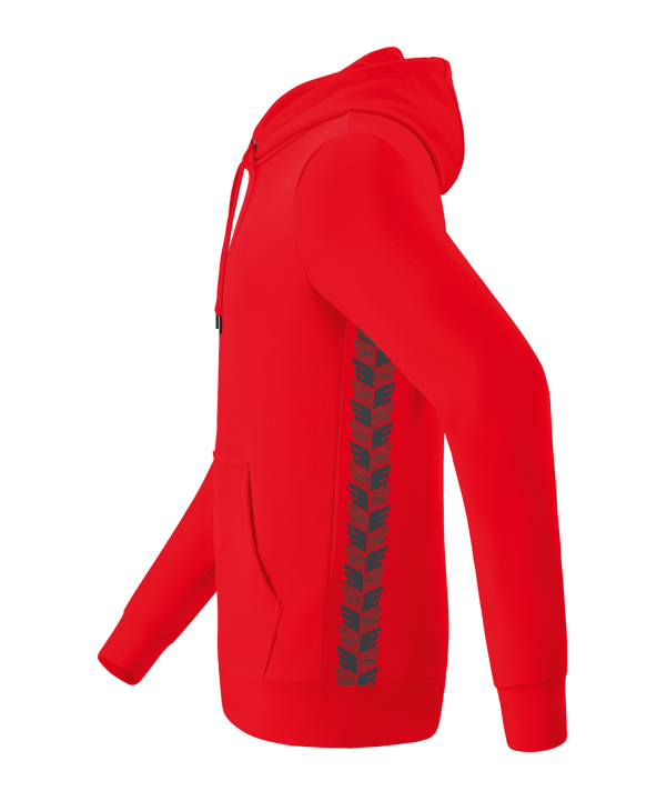 Erima Team Essential Hoody Kids Rot Grau - rot