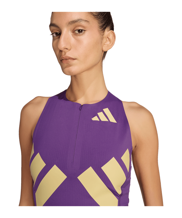 adidas Adizero Road To Records Canottiera Donna Viola - lilla