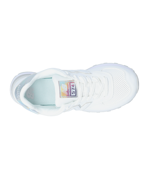 New Balance 574 Damen Weiss Grau FHU2 - weiss