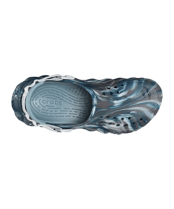 Crocs Echo Marbled Clog Badelatsche Schwarz - schwarz
