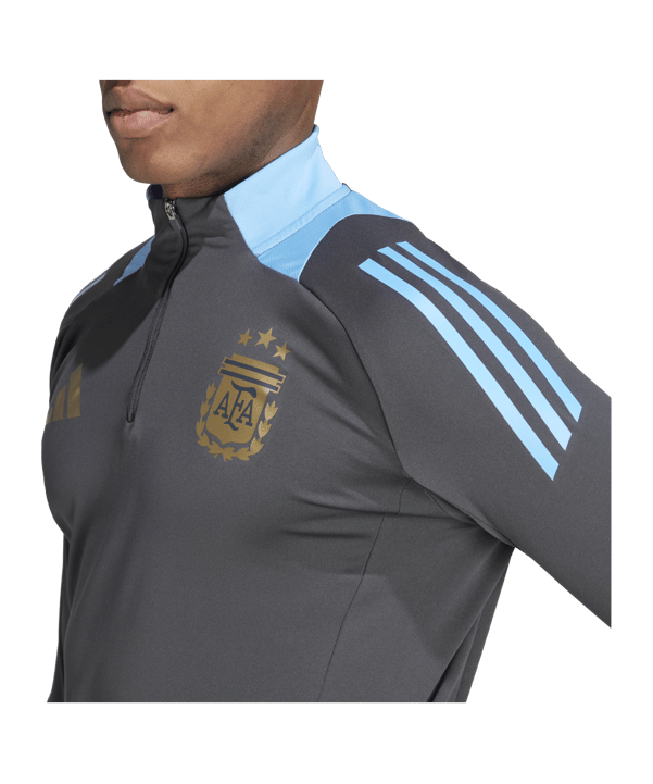 adidas Argentinien Trainingsjacke Copa America 2024 Schwarz - grau