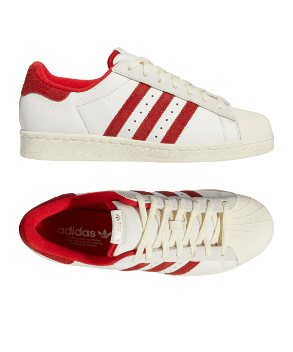 adidas Originals Superstar 82 Weiss Rot - weiss