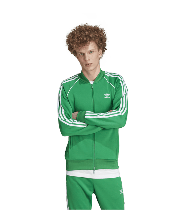 adidas Originals Jacke Grün Weiss - gruen