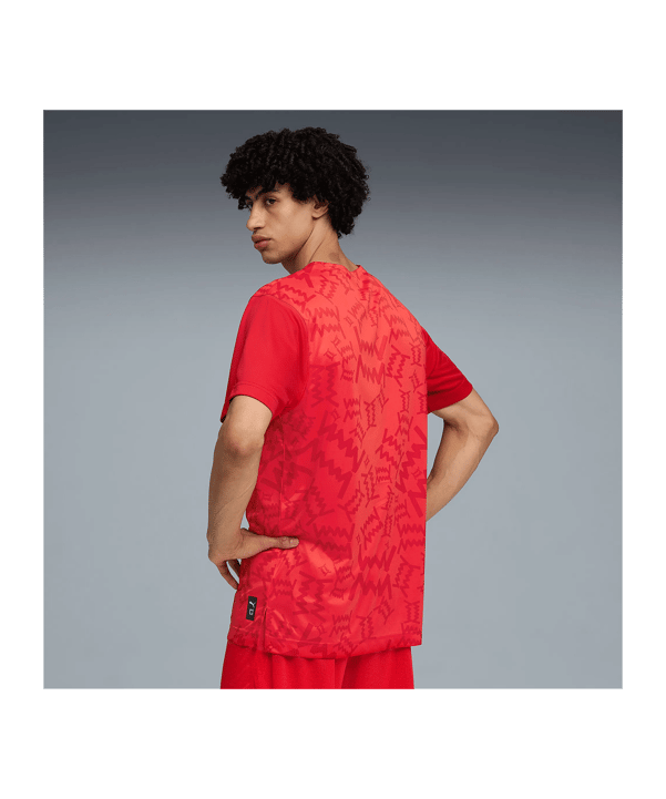PUMA Teamjaws Graphic Ss Shooting Maglia Rosso C03 - rosso