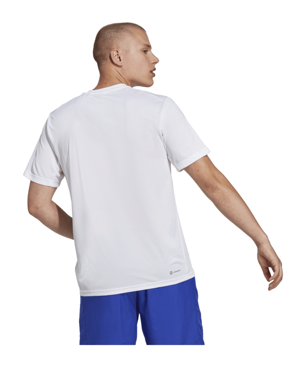 adidas Performance Base T-Shirt Weiss Schwarz - weiss