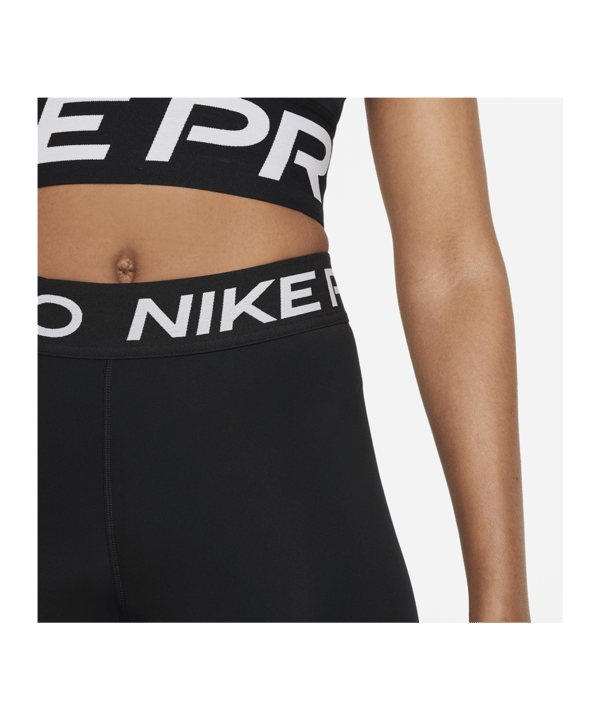 Nike 365 8IN Hi Rise Short Training Damen F010 - schwarz