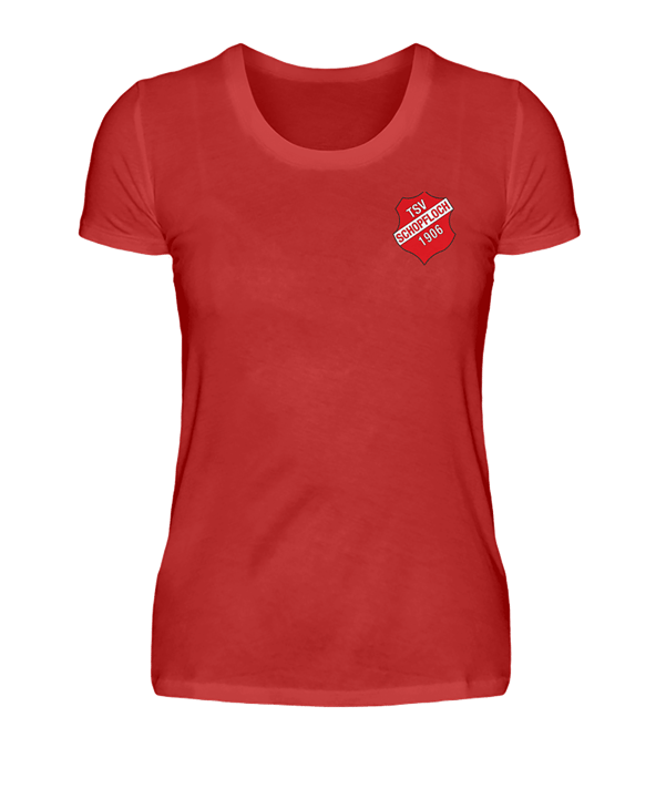 TSV Schopfloch T Shirt Wappen Damen Rot - rot