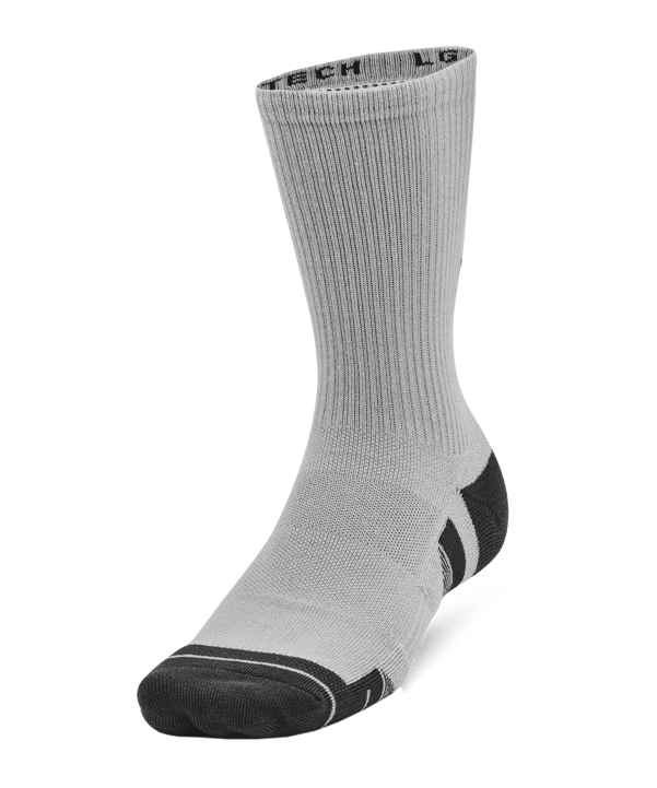 Under Armour Performance Tech High 3er Chaussettes Gris C011 - gris