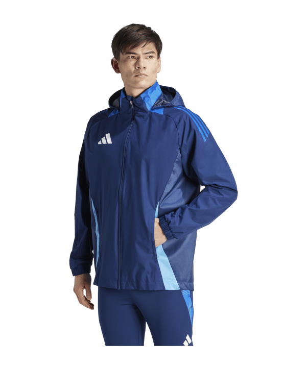 adidas Tiro 24 Competition Allwetterjacke Blau - blau