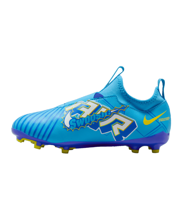 Nike Jr Air Zoom Mercurial Vapor XV Academy FG/MG Mbappe Signature Kids Blau F400 - blau