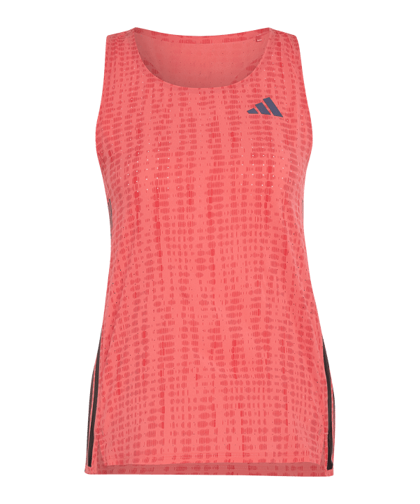 adidas Adizero Running Singlet T-shirt Donna Rosso - rosso