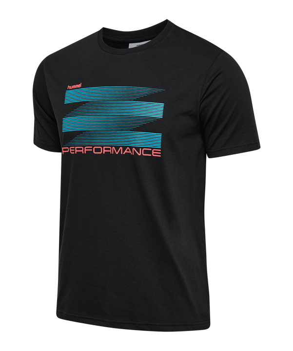 Hummel Pulse Graphic S/S T-Shirt Schwarz F2001 - schwarz