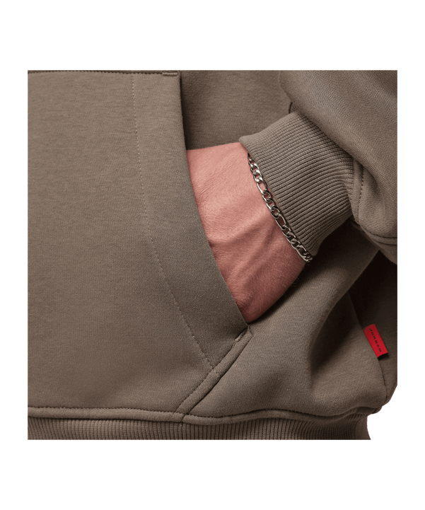Jordan Brookyln Oversized Kapuzenjacke Braun