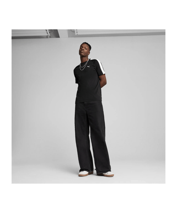 PUMA T7 T-Shirt Schwarz F01 - schwarz
