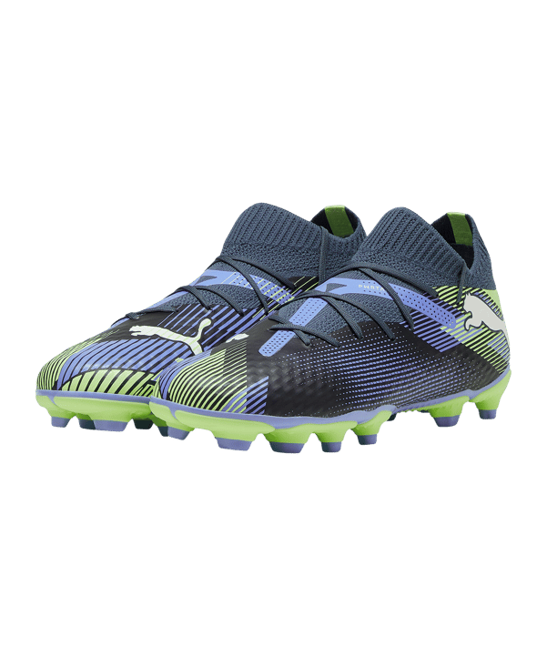 PUMA FUTURE 7 Pro FG/AG Lights Out Jr Kids Grau Weiss F03 - grau