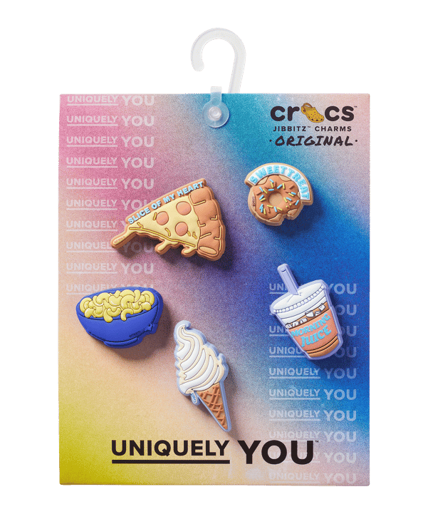 Crocs Funny Foods 5 Pack Accessoire Mehrfarbig - mehrfarbig