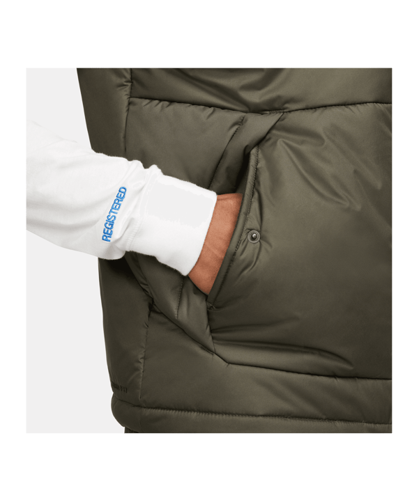 Nike Therma-FIT Legacy Weste Schwarz Grün F355 - gruen