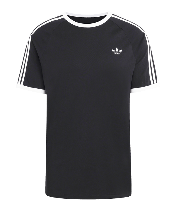 adidas Originals 3 Stripes T-Shirt Schwarz - schwarz