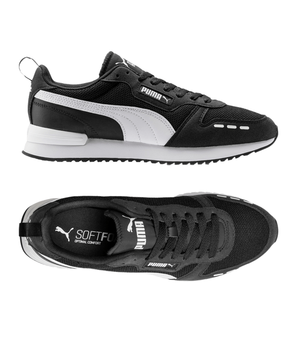 PUMA R78 Schwarz Weiss F01 - schwarz