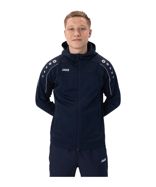 JAKO Classico Giacca con cappuccio Blu C09 - blu
