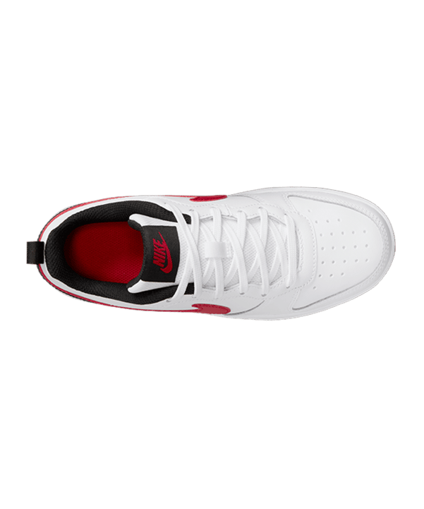 Nike Court Borough Low 2 (GS) Weiss Rot F110 - weiss