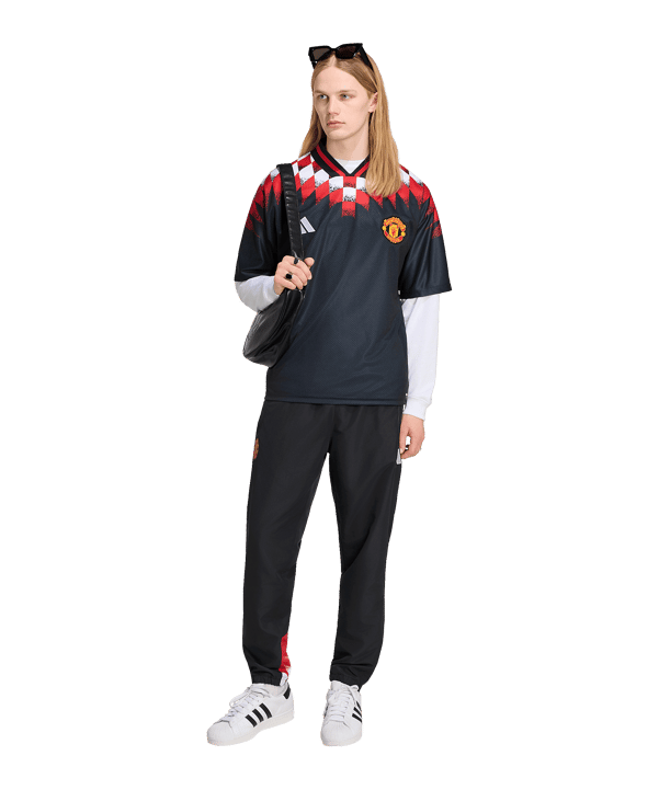 adidas Manchester United Stadium Trikot Schwarz - schwarz
