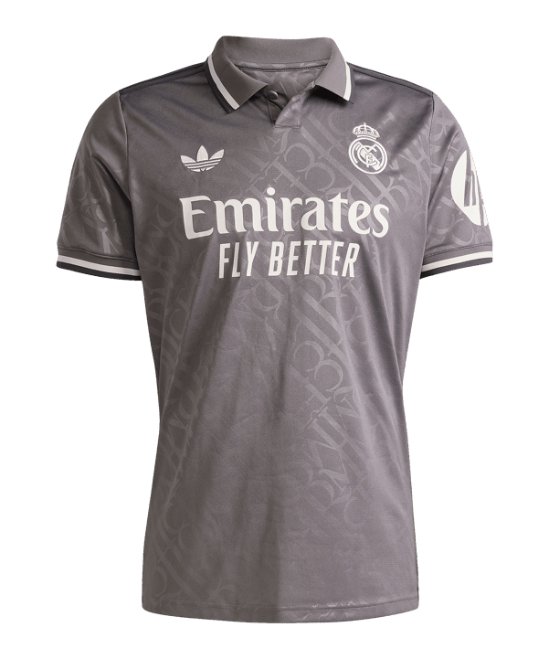 adidas Real Madrid Trikot 3rd 2024/2025 Braun mit Ärmelsponsor - braun